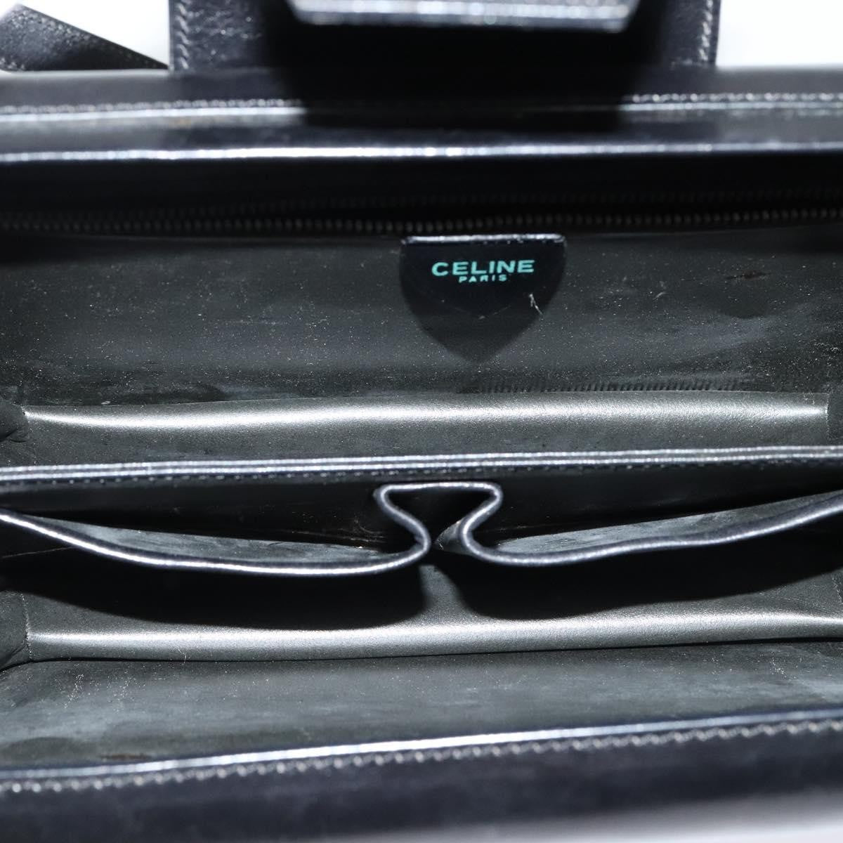 Celine Vintage Leather, Black, Leather, Shoulder Bag