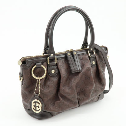 Gucci Sukey Top Handle Satchel Guccissima Leather, Brown, Leather, Handbag