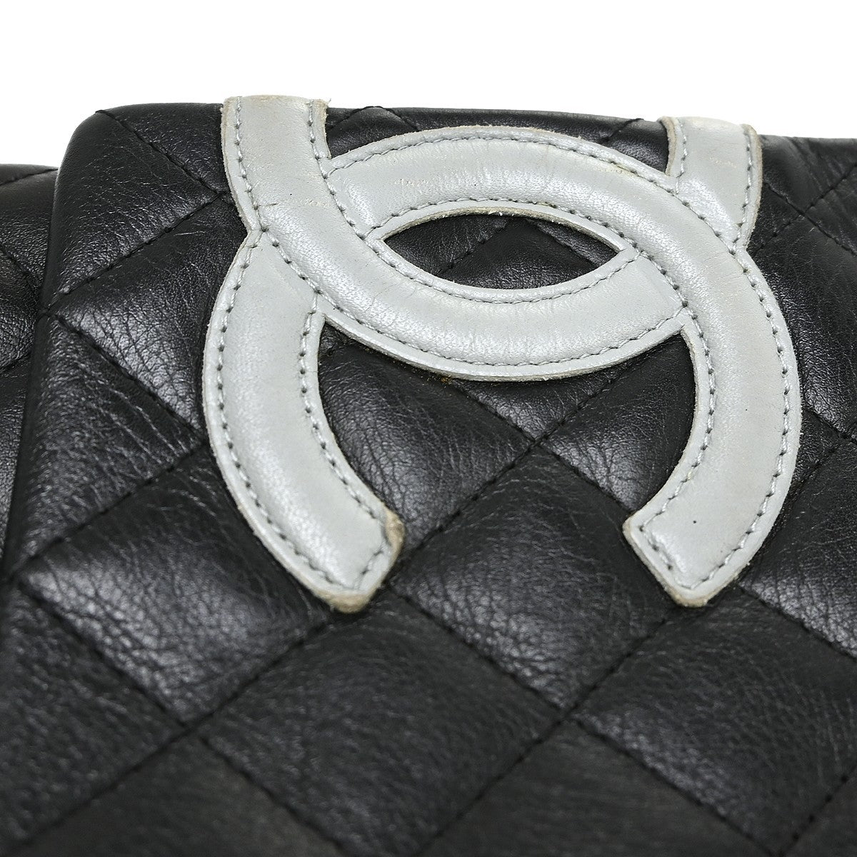 Chanel Cambon Flap Calfskin, Black, Leather, Shoulder Bag