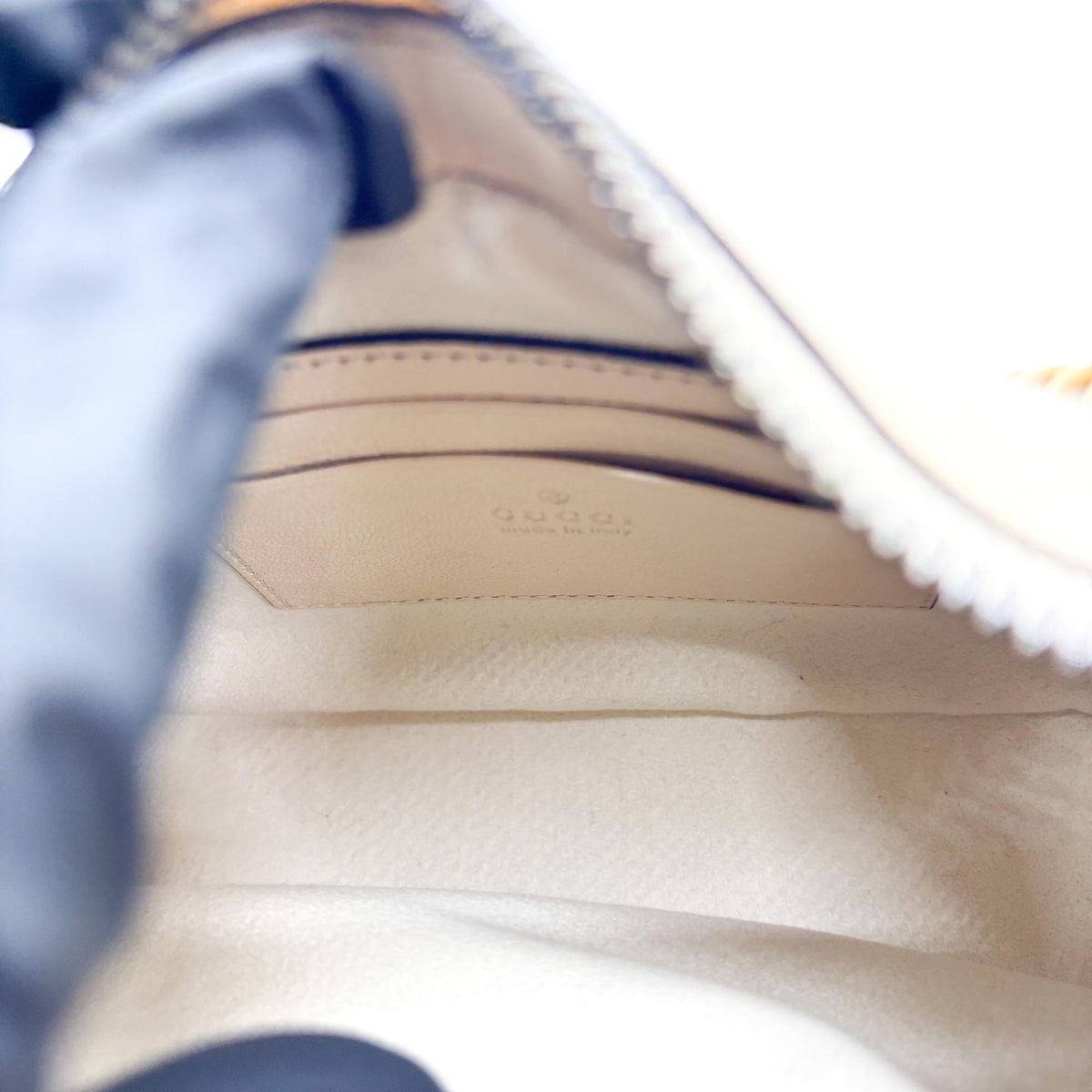 Gucci Aphrodite Leather, Beige, Leather, Shoulder Bag