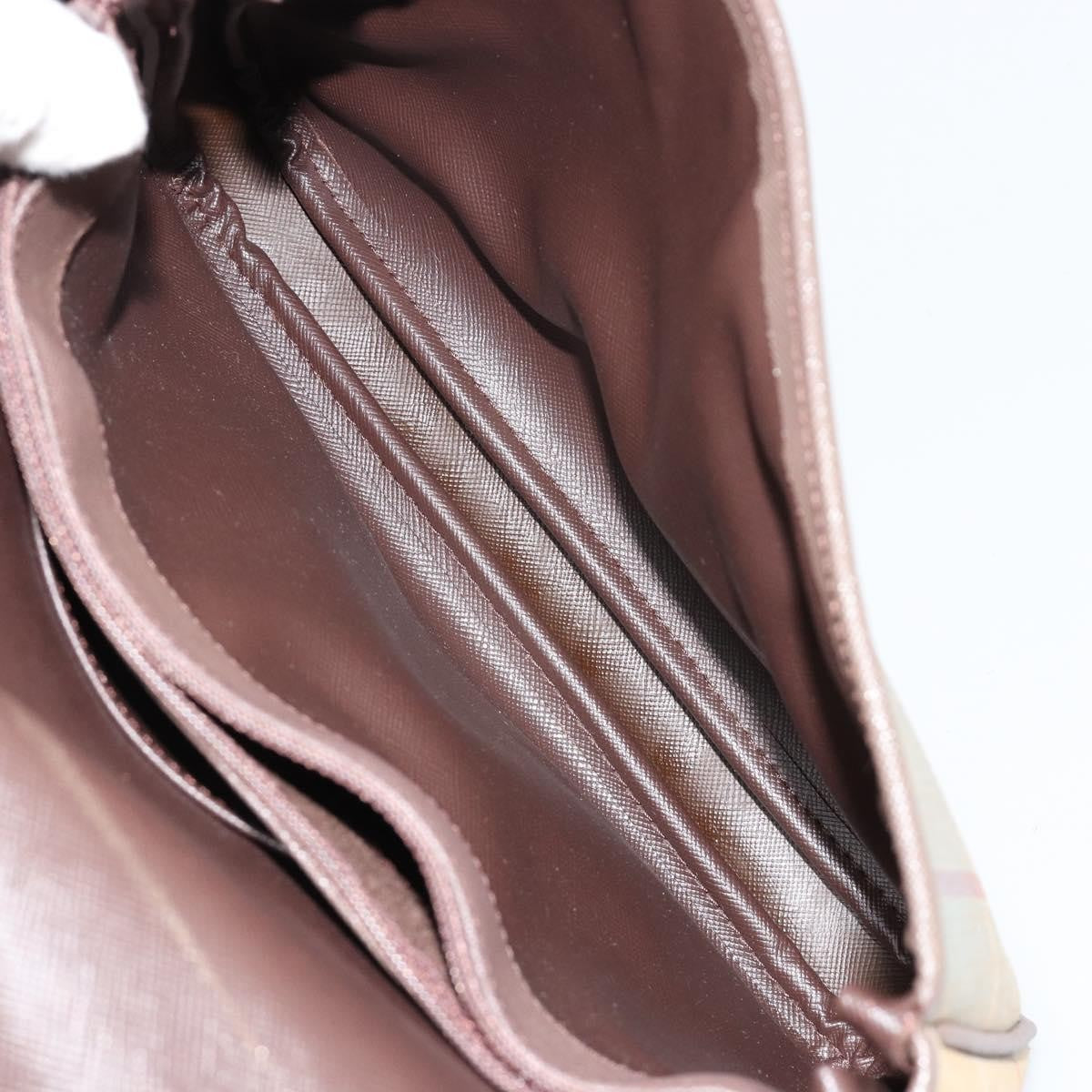 Burberry Nova Check Canvas and Leather, Brown, Canvas, Handbag