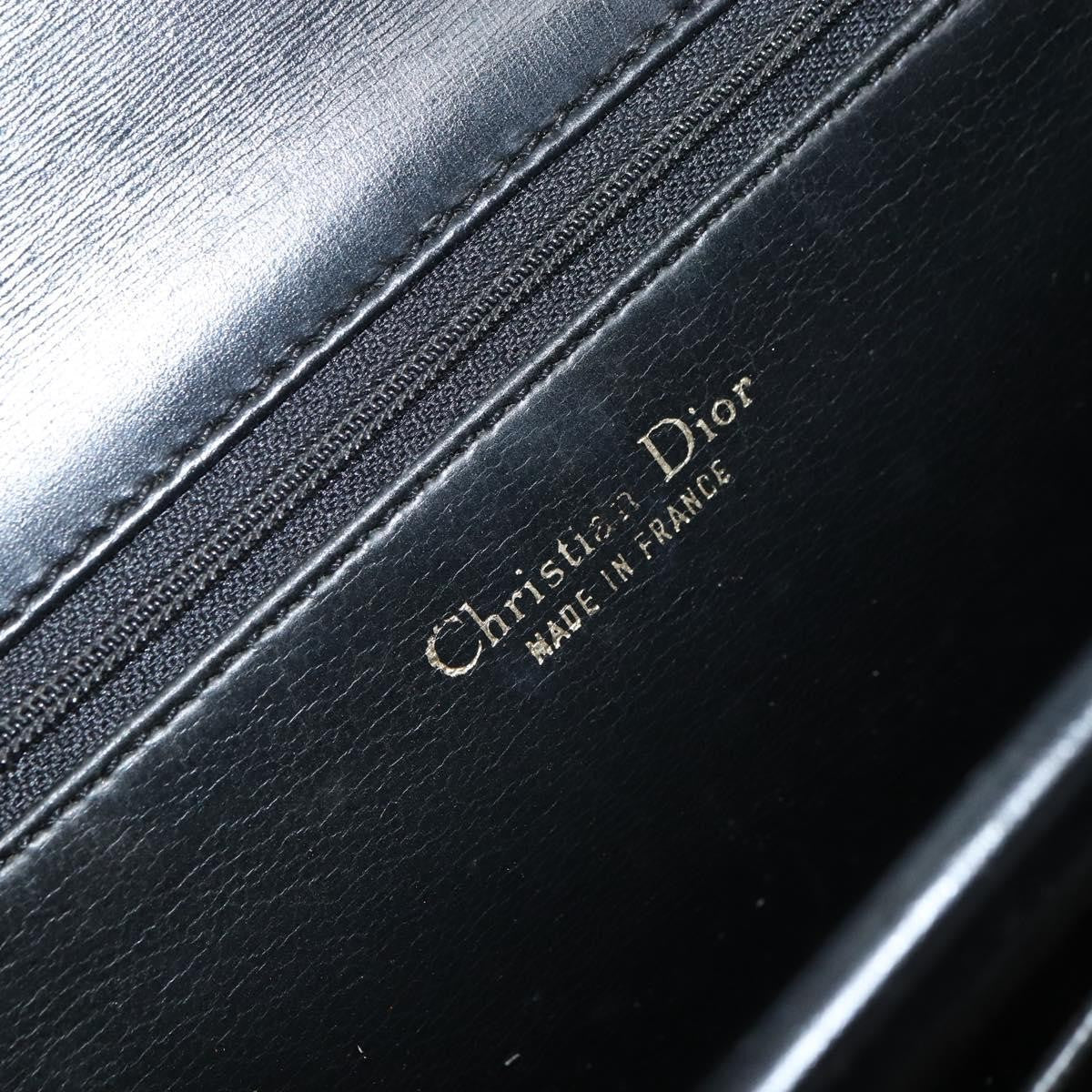 Christian Dior Shoulder Leather, Black, Leather, Shoulder Bag