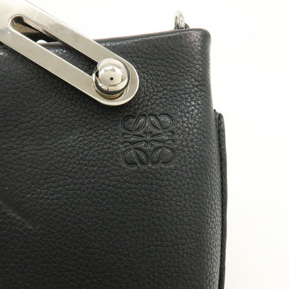 Loewe Missy Leather, Black, Leather, Handbag