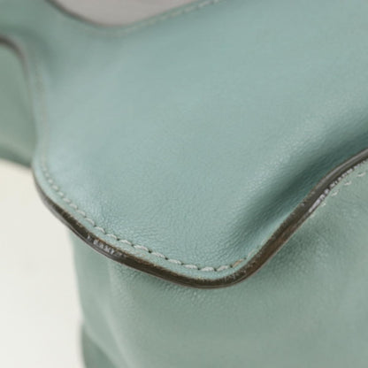 Chloe Marcie Top Handle Leather, Green, Leather, Handbag