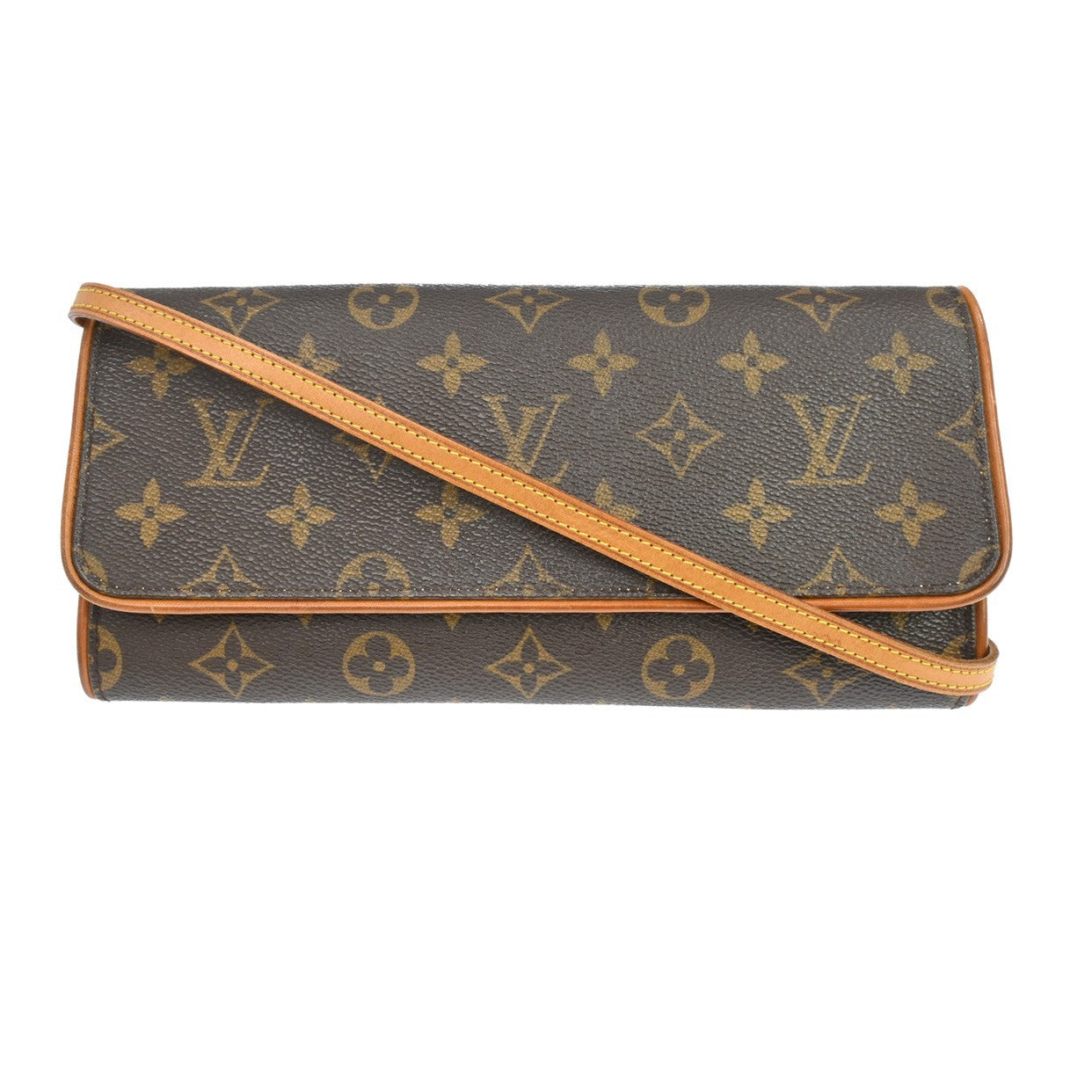 Louis Vuitton Twin Monogram Canvas, Brown, Canvas, Clutch