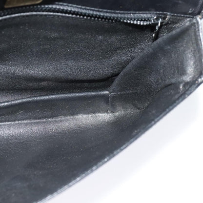 Bally Vintage Leather, Black, Leather, Shoulder Bag