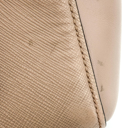 Prada Vintage Tote Leather, Beige, Leather, Tote Bag