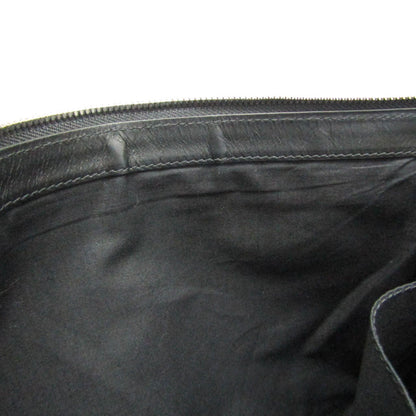 Balenciaga Navy Zip Canvas and Leather, Ecru, Canvas, Clutch
