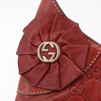 Gucci Trophy GG Canvas with Leather, Red, Canvas, Tote Bag