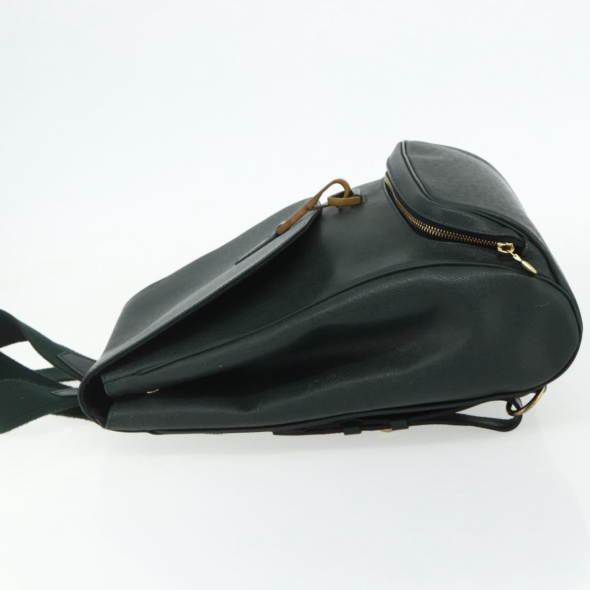 Louis Vuitton Cassiar Taiga Leather, Green, Leather, Backpack