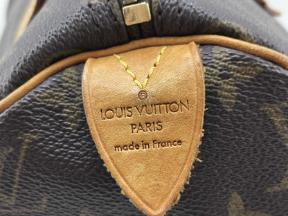 Louis Vuitton Speedy Monogram Canvas, Brown, Canvas, Handbag
