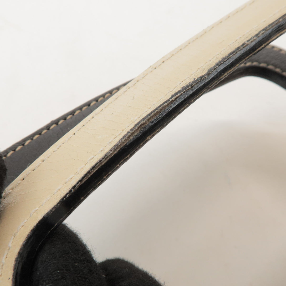 Miu Miu Vintage Leather, Beige, Canvas, Tote Bag