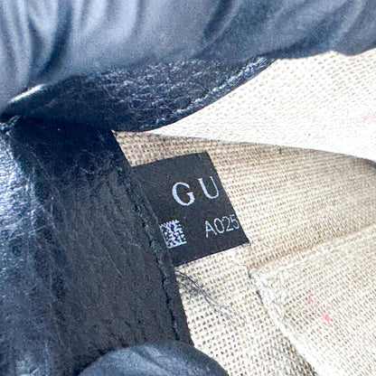 Gucci Interlocking Leather, Black, Leather, Shoulder Bag