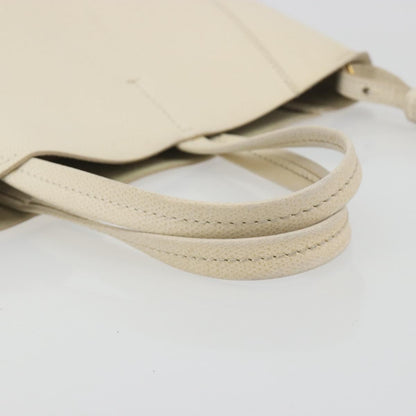 Celine Vertical Bi-Cabas Tote Leather, Beige, Leather, Tote Bag