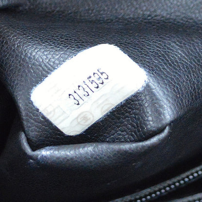 Chanel Vintage Front Pocket Caviar, Black, Leather, Tote Bag