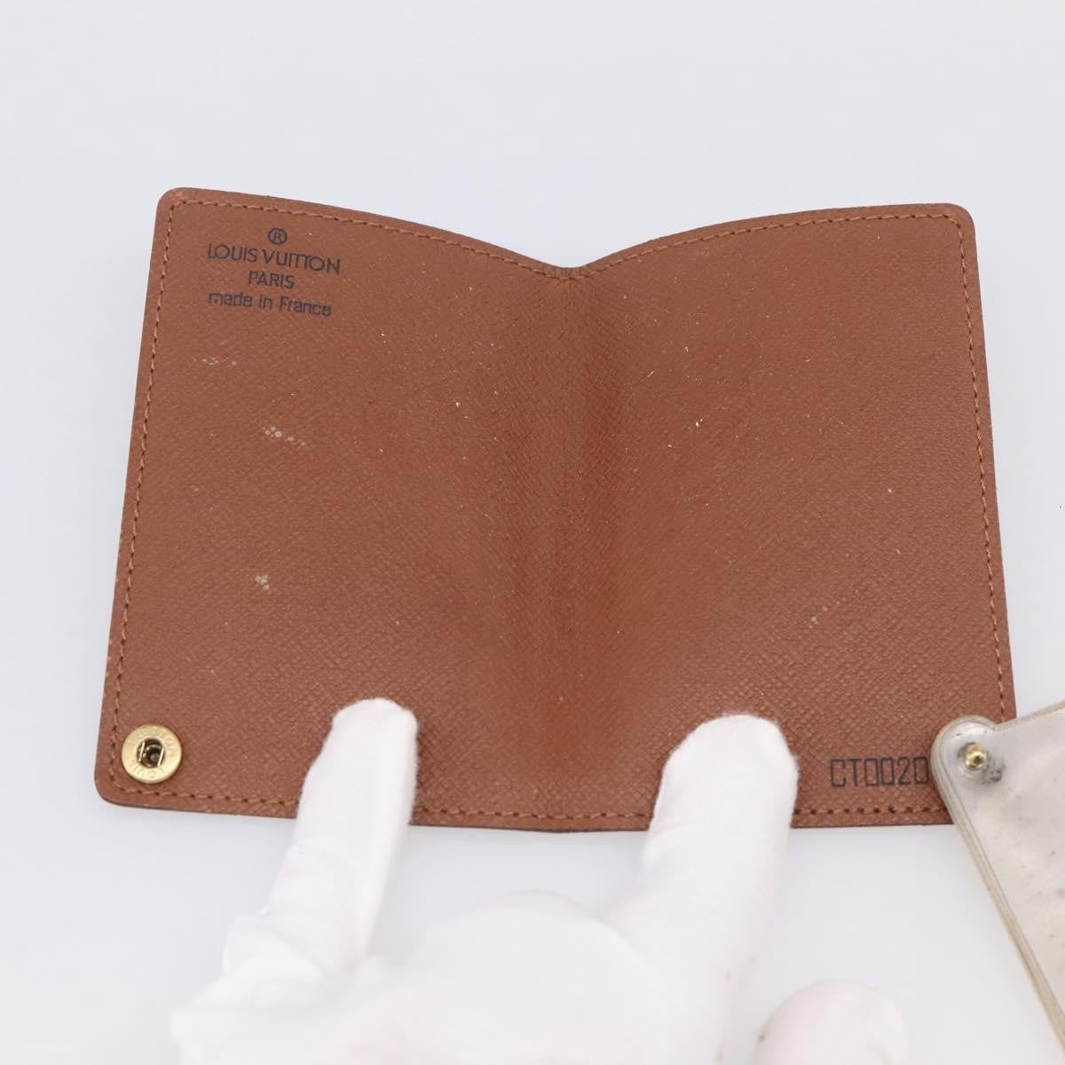 Louis Vuitton Porte Cartes Pression Card Case Monogram Canvas, Brown, Canvas, Card Holder