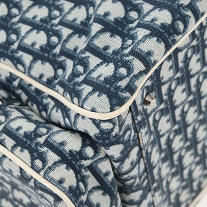 Christian Dior Vintage Girly Boston Diorissimo Canvas, Navy, Canvas, Handbag