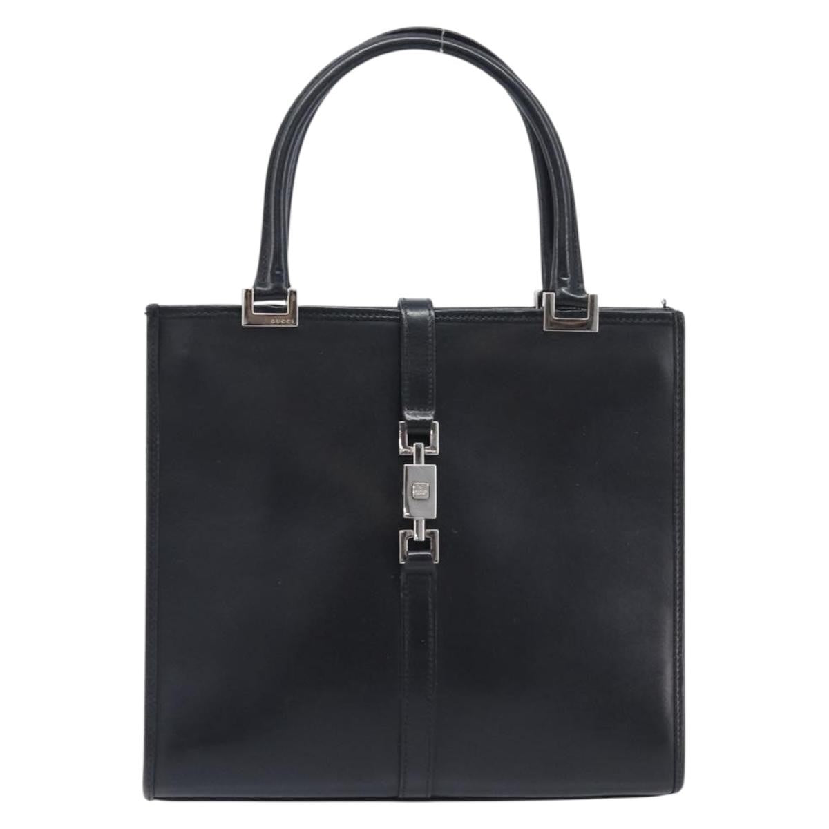 Gucci Jackie Leather, Black, Leather, Tote Bag
