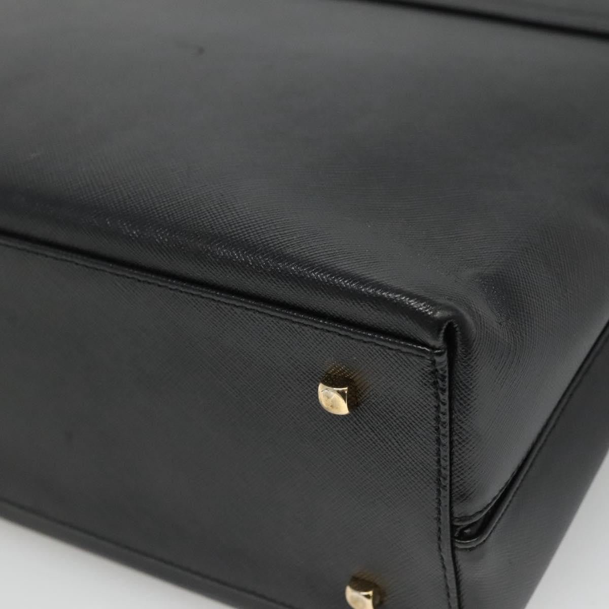 Salvatore Ferragamo Gancini Convertible Top Handle Leather, Black, Leather, Handbag