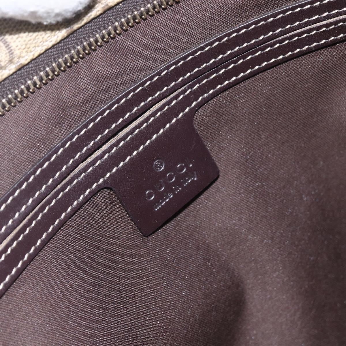 Gucci Zip Top Messenger GG Coated Canvas, Beige, Canvas, Shoulder Bag