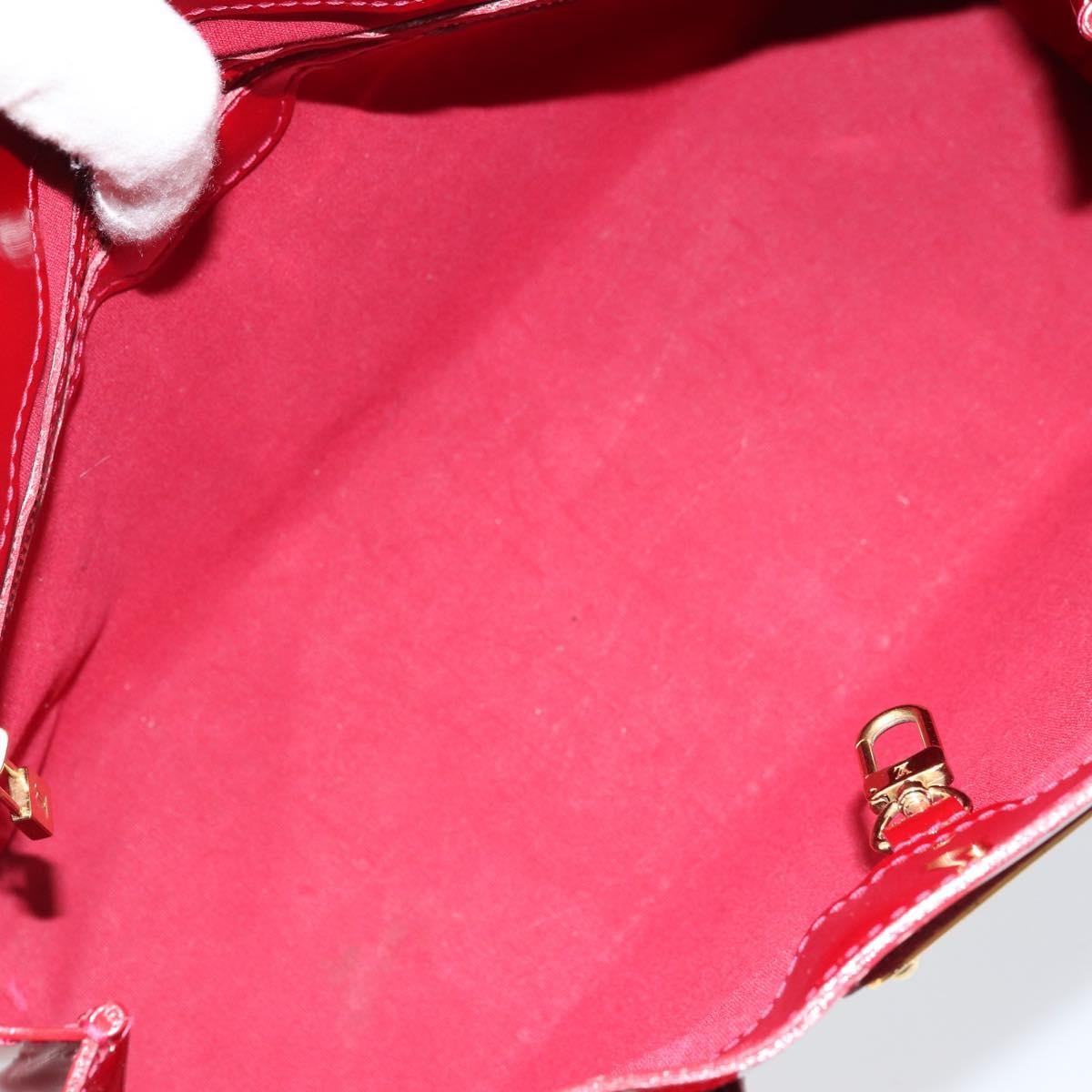 Louis Vuitton Wilshire Monogram Vernis, Red, Patent Leather, Handbag