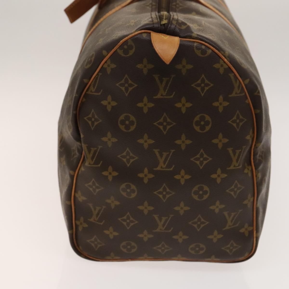 Louis Vuitton Keepall Bag Monogram Canvas, BROWN, CANVAS, Travel bag