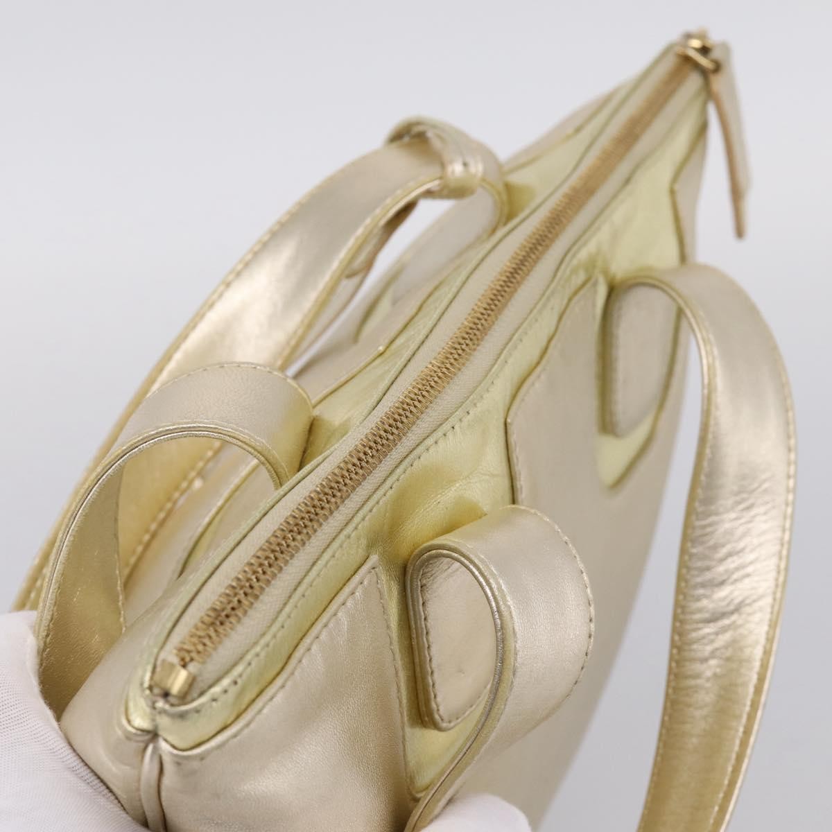 Loewe Vintage Leather, Gold, Leather, Shoulder Bag
