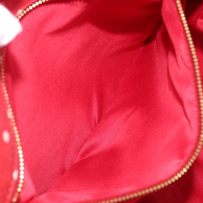 Miu Miu Beau Top Handle Leather, Red, Canvas, Handbag