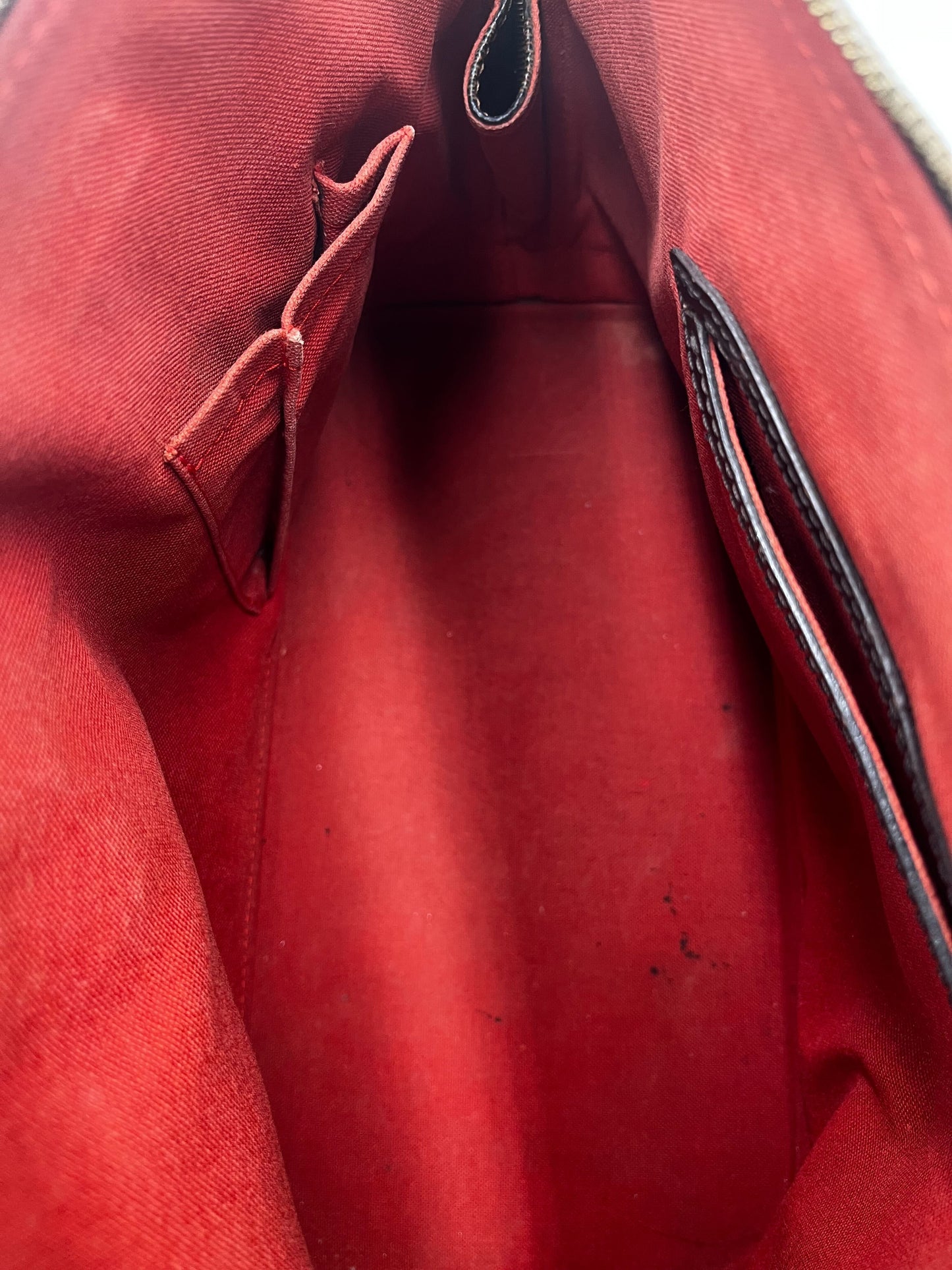 Louis Vuitton Vintage Alma Handbag Damier, BROWN, CANVAS, Handbag