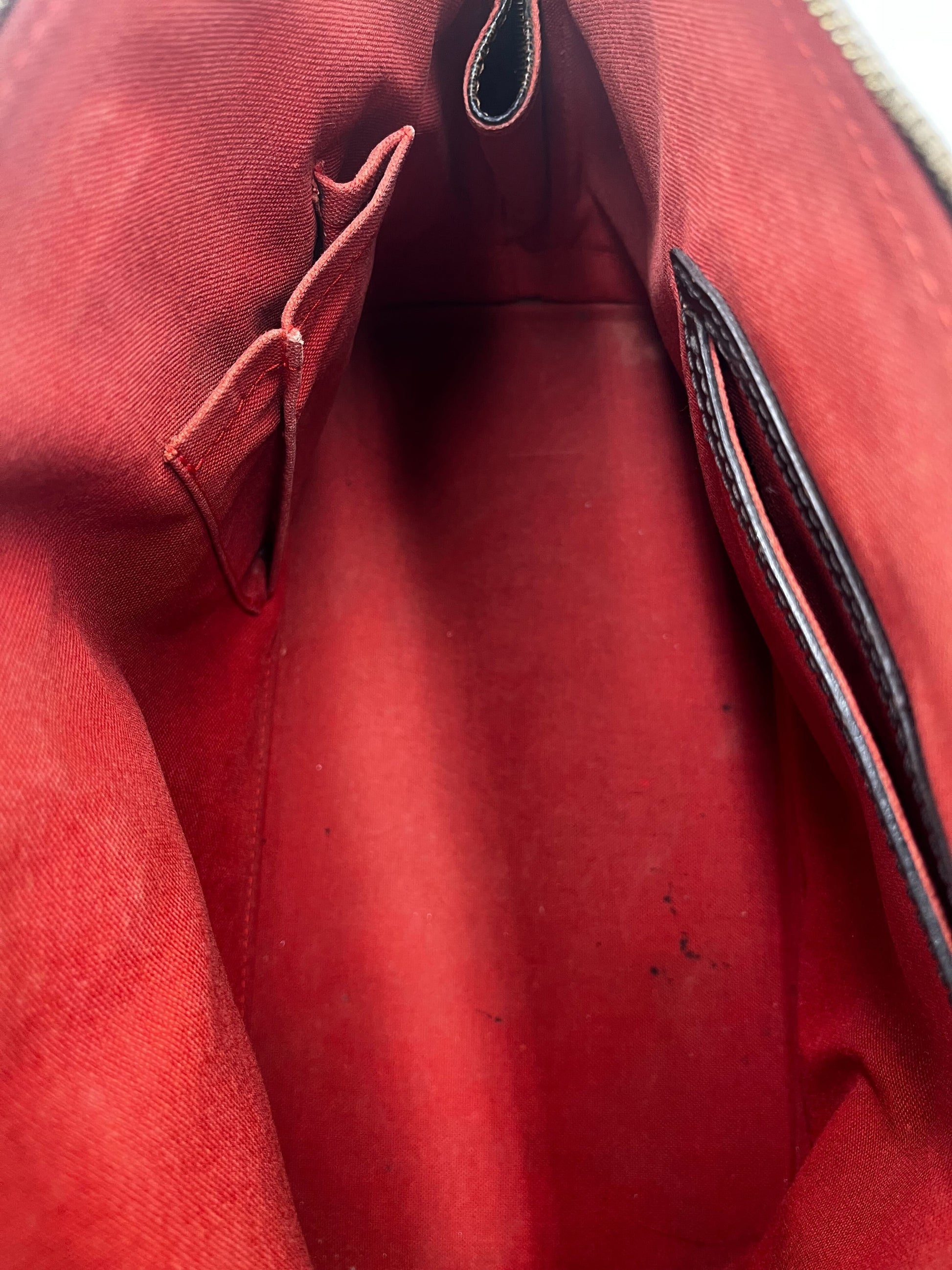 Louis Vuitton Vintage Alma Handbag Damier, BROWN, CANVAS, Handbag