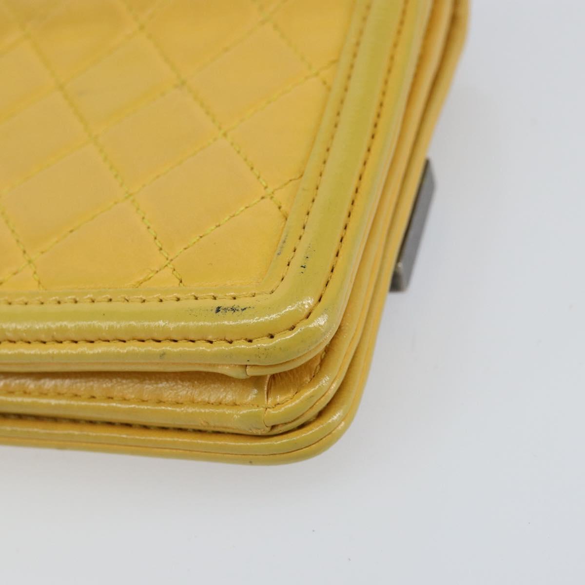 Chanel Boy Brick Flap Bag Lambskin and Plexiglass, YELLOW, LEATHER, Clutche & pouche