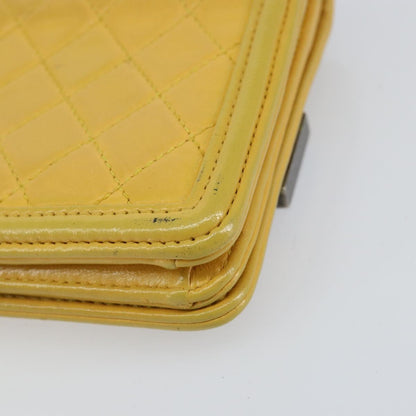 Chanel Boy Brick Flap Bag Lambskin and Plexiglass, YELLOW, LEATHER, Clutche & pouche