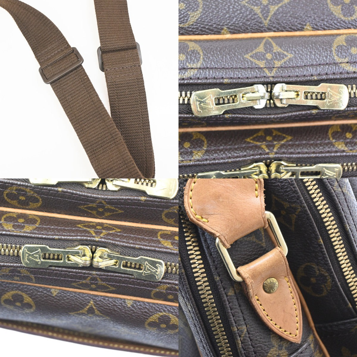 Louis Vuitton Reporter Monogram, Brown, Canvas, Shoulder Bag