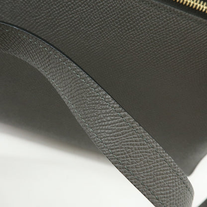 Celine Belt Textured Leather, Gray, Calfskin, Handbag