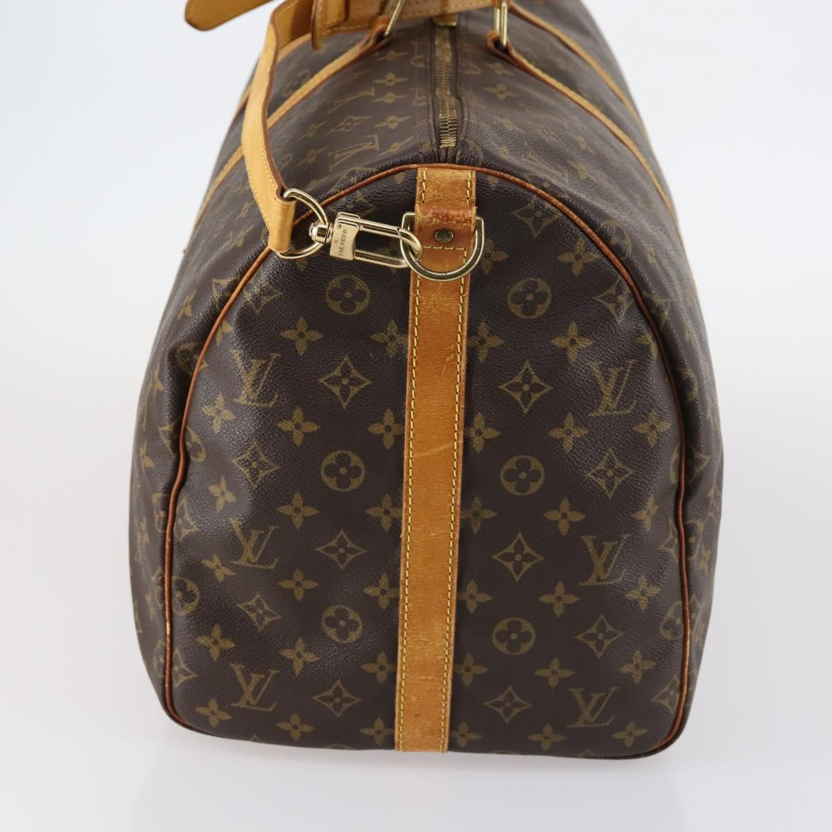 Louis Vuitton Keepall Bag Monogram Canvas, BROWN, CANVAS, Travel bag