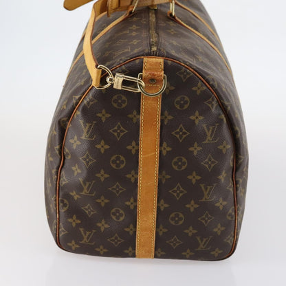 Louis Vuitton Keepall Bag Monogram Canvas, BROWN, CANVAS, Travel bag