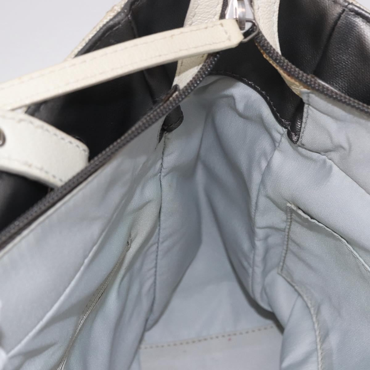 Chanel Biarritz Quilted Canvas, Gray, Canvas, Tote Bag