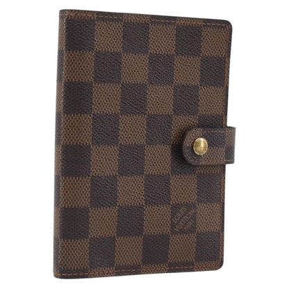 Louis Vuitton Ring Agenda Cover Damier, Brown, Canvas, Briefcase