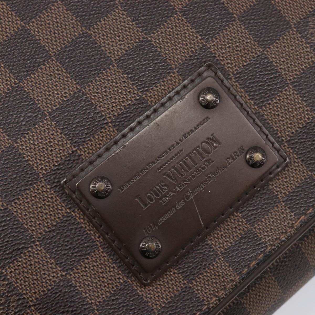 Louis Vuitton Brooklyn Damier, Brown, Canvas, Shoulder Bag
