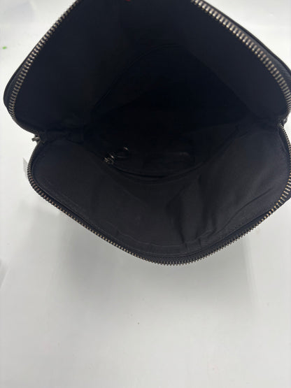 Giorgio Armani Sac bandoulière en cuir leather, BLACK, LEATHER, Shoulder bag