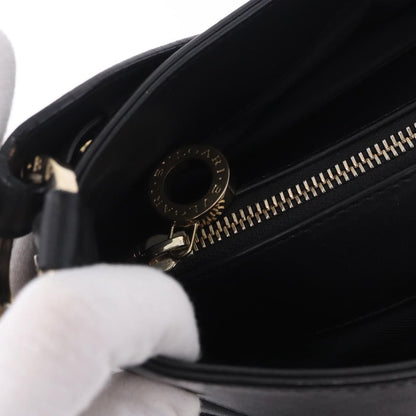 Bvlgari Chandra Hobo Leather, Black, Leather, Handbag