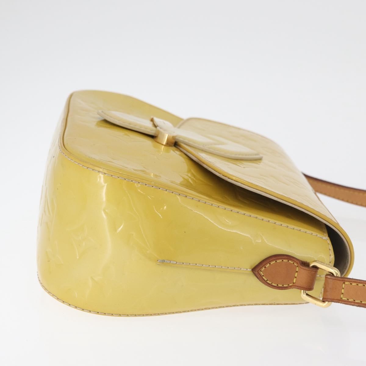 Louis Vuitton Bellflower Monogram Vernis, Yellow, Patent Leather, Shoulder Bag