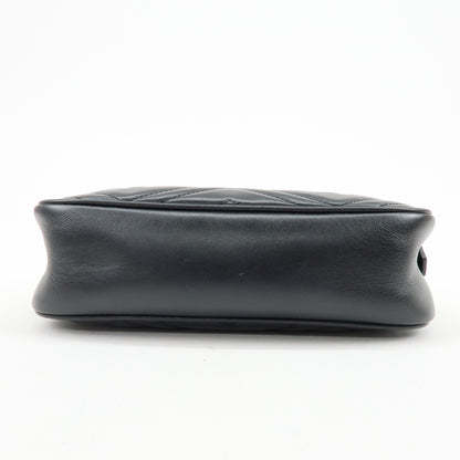 Gucci GG Marmont Matelasse Leather, Black, Leather, Shoulder Bag
