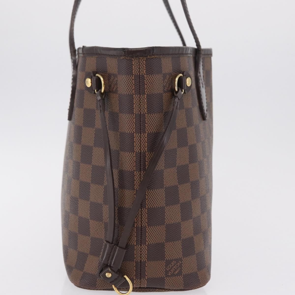 Louis Vuitton Neverfull Damier, Brown, Canvas, Tote Bag