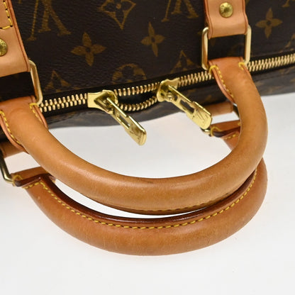 Louis Vuitton Keepall Monogram Canvas, Brown, Canvas, Travel Bag