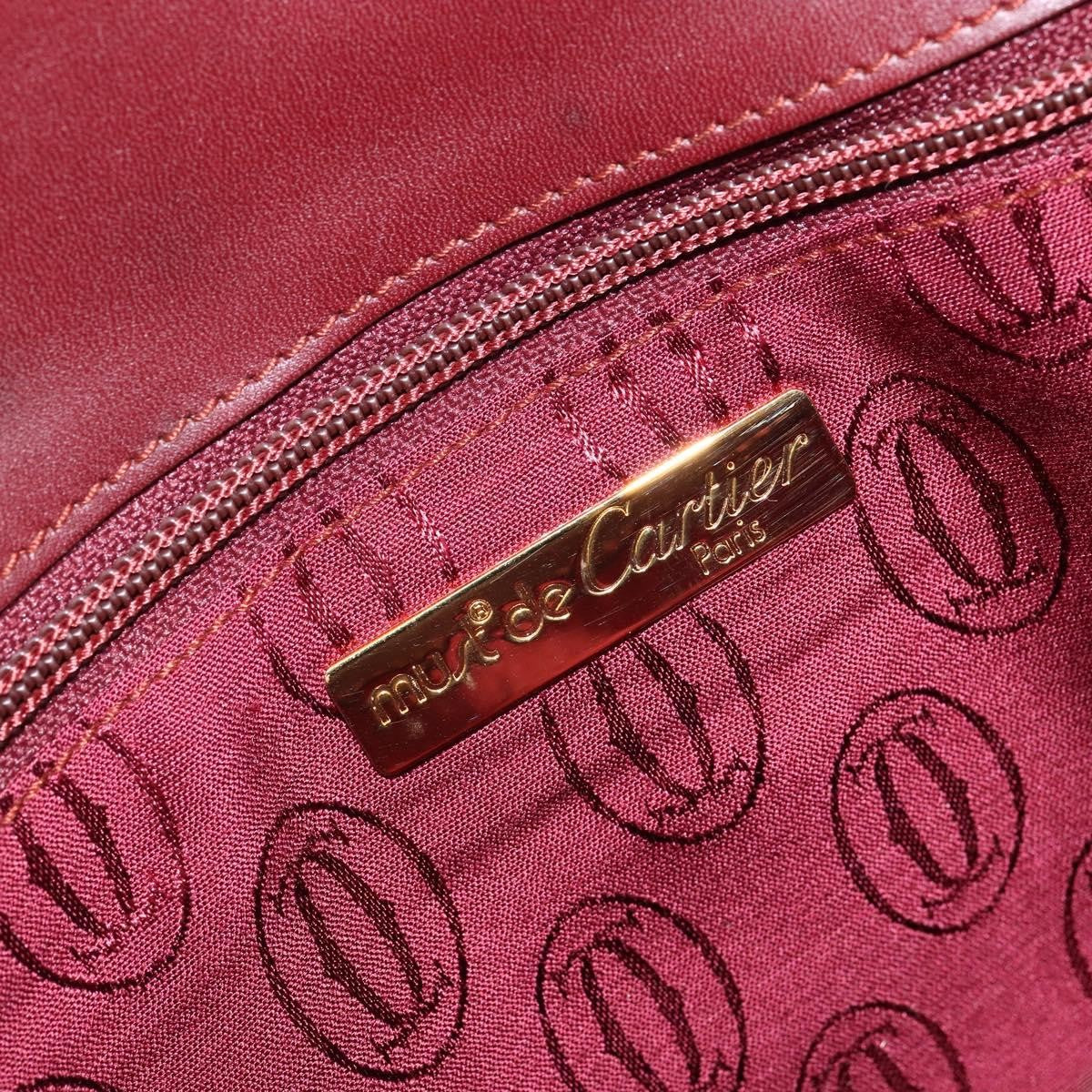 Cartier Must de Cartier Clutch Leather, Burgundy, Leather, Clutch