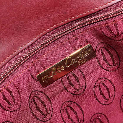 Cartier Must de Cartier Clutch Leather, Burgundy, Leather, Clutch