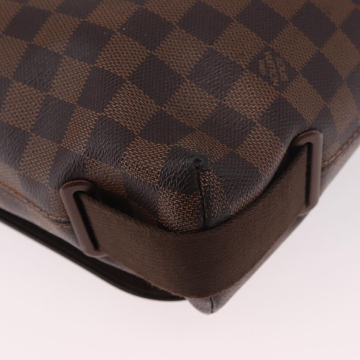 Louis Vuitton Brooklyn Damier Ebene, Brown, Canvas, Shoulder Bag