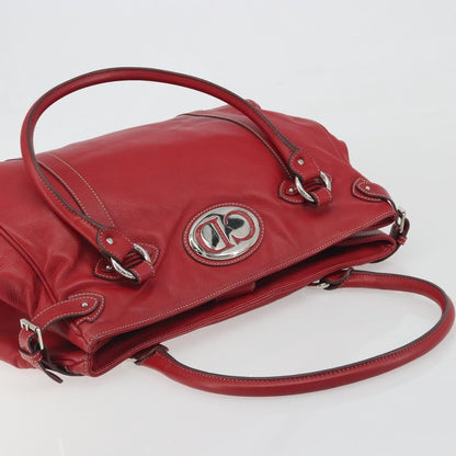 Christian Dior CD Shoulder bag Leather, Red, Leather, Shoulder Bag