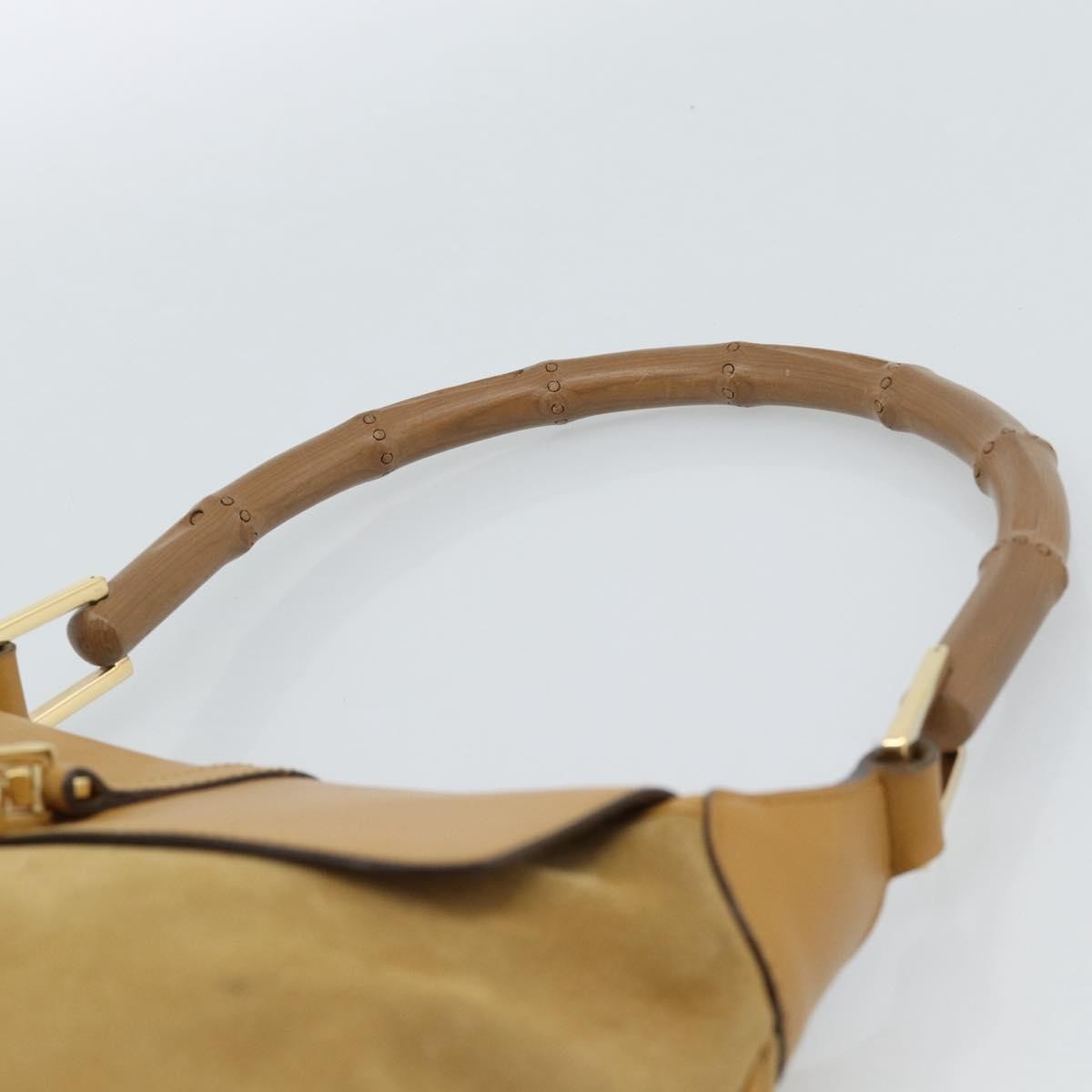 Gucci Bamboo Jackie Suede, Beige, Suede, Handbag